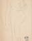Femme nue, une jambe et un bras levés