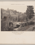 Bressuire (Deux-Sèvres) : le Château et la vallée du Dolo d'après une photographie de Jules Robuchon