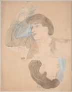 Deux portraits tête-bêche de la comtesse Nourye Rohozinska née Blosset de Châteauneuf