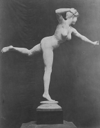 Nymphe chasseresse par Falguière au Salon de la Société Nationale des Beaux-Arts (plâtre)
