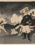 Le grand Japon impérial remportant la violent bataille Pyong-Yang