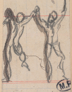 Deux personnages dansant en se tenant par la main