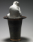 Assemblage : Nu féminin dit Obsession, assis dans un vase antique