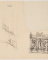 Profils de corniches ; Escalier de Saint-Etienne-du-Mont ? à Paris, profil de moulures (au verso)