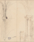 Colonnettes de l'église St-Martin-de-Champeaux (Seine-et-Marne) ; Profils de corniche, colonne et chapiteau (au verso)