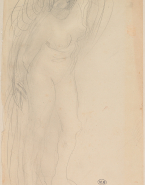 Femme nue debout, tournée vers la droite