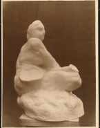 Grosse femme assise (plâtre)