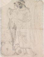 Dionysos et Ariane, étude pour la peinture Scène antique