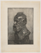 Buste de Victor Hugo de profil d'après Rodin