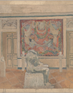 Esquisse pour la décoration de la salle du Baiser au musée Rodin