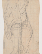 Centaure vu de dos ; Femme nue debout (au verso)