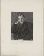 Portrait de Gerhart Hauptmann d'après Max Liebermann