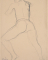 Femme nue aux jambes écartées, allongée sur le ventre, dite lutteur