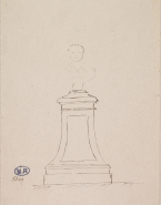 Etude de socle pour le monument Henry Becque