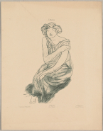 Femme drapée d'après un dessin de Rodin