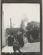 Rainer Maria Rilke, Charlotte Shaw, Auguste Rodin et une femme non identifiée