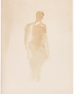 Femme nue debout, vue sans pieds d'après dessin de Rodin (D.4042)