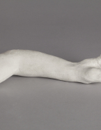 Étude pour le bras droit tendu, doigts pliés vers l'intérieur (Muse Whistler)