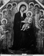 Vierge à l'enfant en majesté ou La Maestà par Duccio (début XIVe siècle)