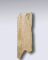 Fragment de relief : Dionysos à demin-drapé, surmonté d'une palmette