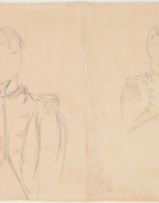 Deux études pour un buste de Napoléon avec épaulettes et décoration