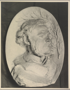 Bas-relief de César Franck (plâtre)