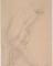 Femme nue debout, de dos, jambes croisées en torsion