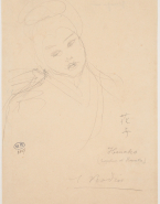Portrait d'Hanako, danseuse japonaise (1868-1945)