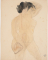 Femme nue, une main à la chevelure