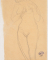 Femme nue debout, les bras vers la poitrine