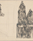 Deux études de console et façade de la cathédrale Saint-Louis à Blois ? (Loir-et-Cher)