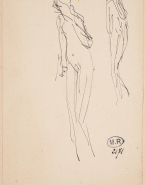 Femme nue de trois quarts vers la gauche