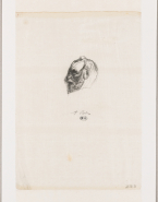 Tête de Victor Hugo de profil, d'après un dessin de Rodin