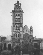 Façade occidentale de la cathédrale de Pontoise