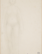 Femme nue debout, de face