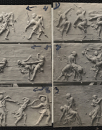 Etudes pour Danse bacchanale (ou Bacchanale Frieze), frise en bas-relief par Malvina Hoffman