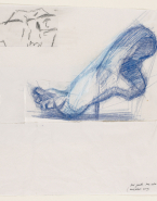 Etude d'un pied gauche d'après Rodin/Autoportrait