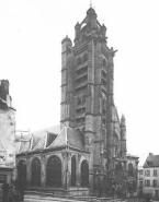 Façades occidentale et nord de la cathédrale de Pontoise