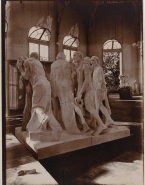 Monument des Bourgeois de Calais (plâtre) dans le Pavillon de l'Alma à Meudon