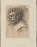 Portrait de Falguière de profil d'après Rodin