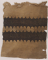Fragment de toile de lin avec deux bandes bordées de festons et de jours