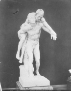 L'Aveugle et le Paralytique par G.Turcan (marbre)