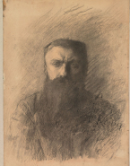 Autoportrait ; Repères de la silhouette (au verso)