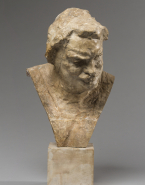 Balzac, buste de l'étude de nu C, avec découpe de la poitrine en pointe