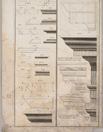 Planche de coupes d'architecture