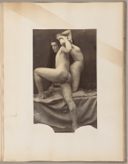 Homme et femme nus avec draps (album Auguste Rodin 1)