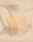 Femme nue allongée, les jambes hautes et écartées