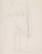 Femme nue agenouillée