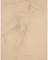 Femme nue, allongée, une main à la tête, l'autre à la hanche
