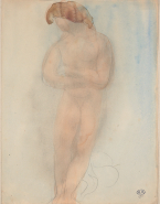 Femme nue aux bras croisés